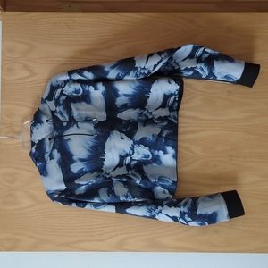 Ultracor Cropped Hoodie S Blue and White
